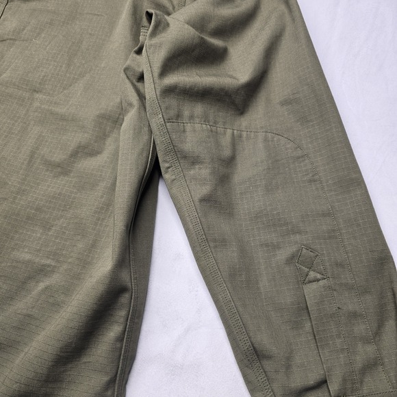 Carhartt 104146 Ripstop Solid Shirt Jacket 2XL Green Flannel Lined Coat - Picture 8 of 9